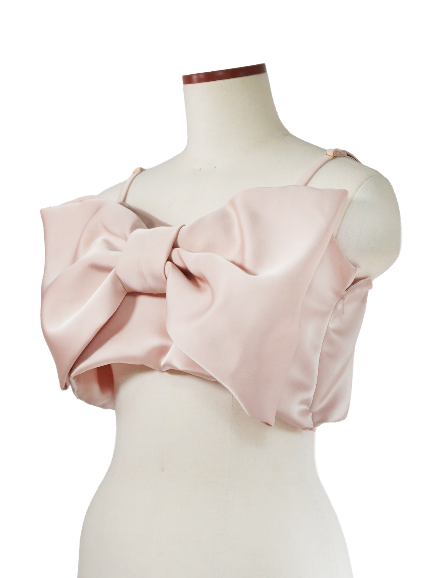 DOUBLE SATIN BIG RIBBON CAMISOLE TOP