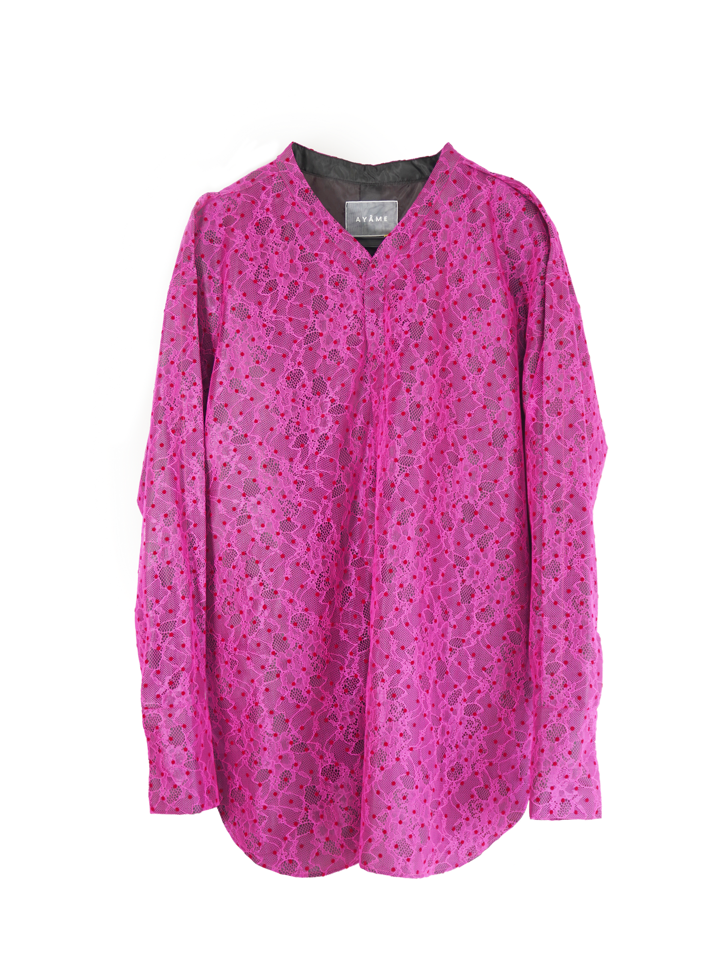 POLKA-DOTS LACE SHIRT