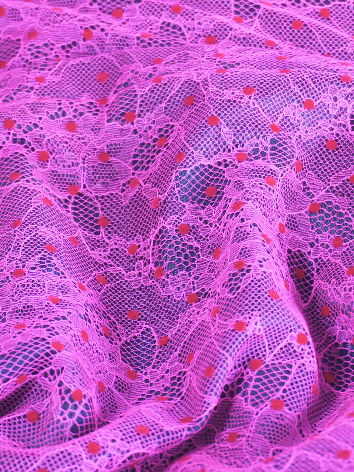 POLKA-DOTS LACE SHIRT