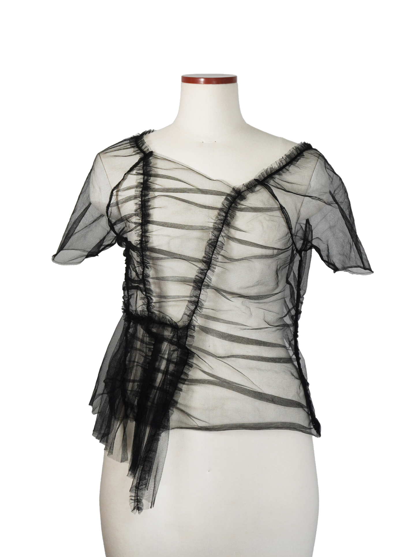 SHORT SLEEVE GATHERED TOP