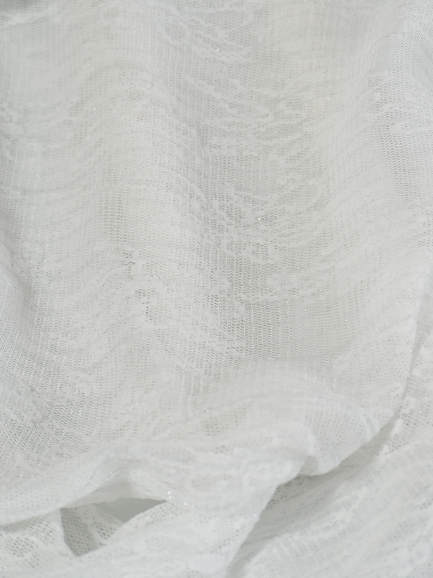 RIBBON PATTERN LACE OVER SIZE T-SHIRT