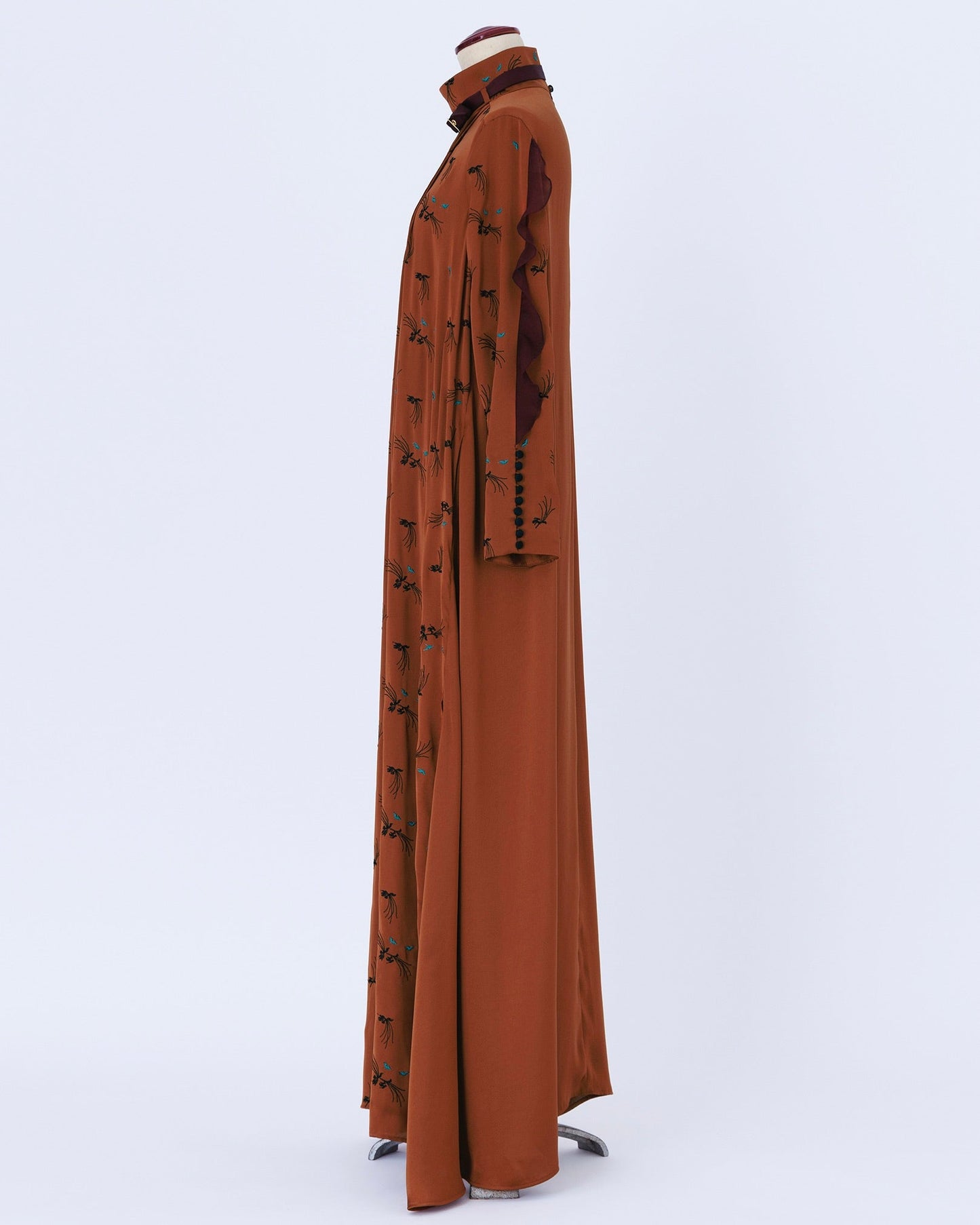 yeux de chat satin/one-piece brown(× wine)