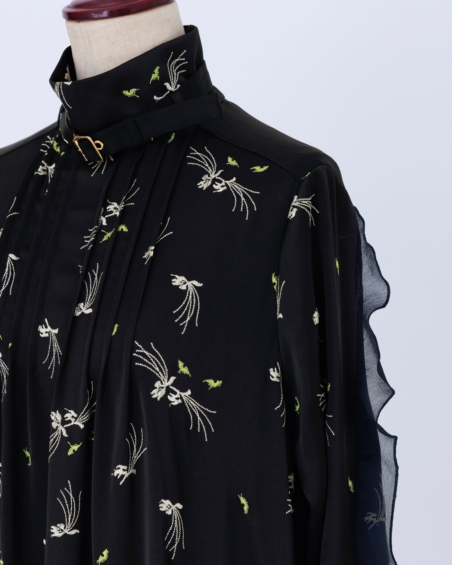 yeux de chat satin/one-piece black(× navy)