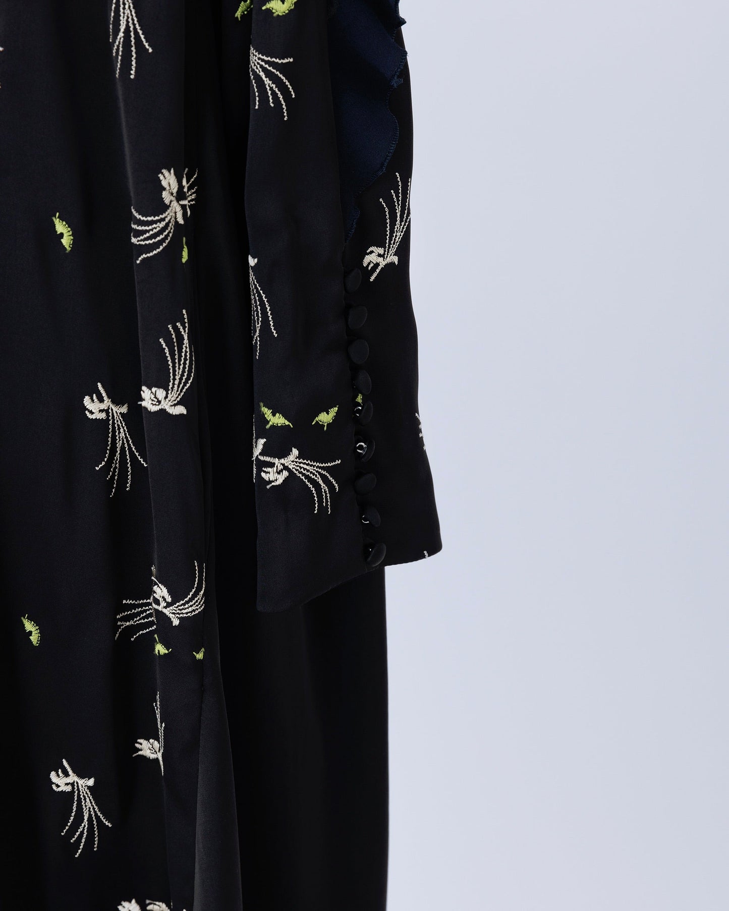 yeux de chat satin/one-piece black(× navy)