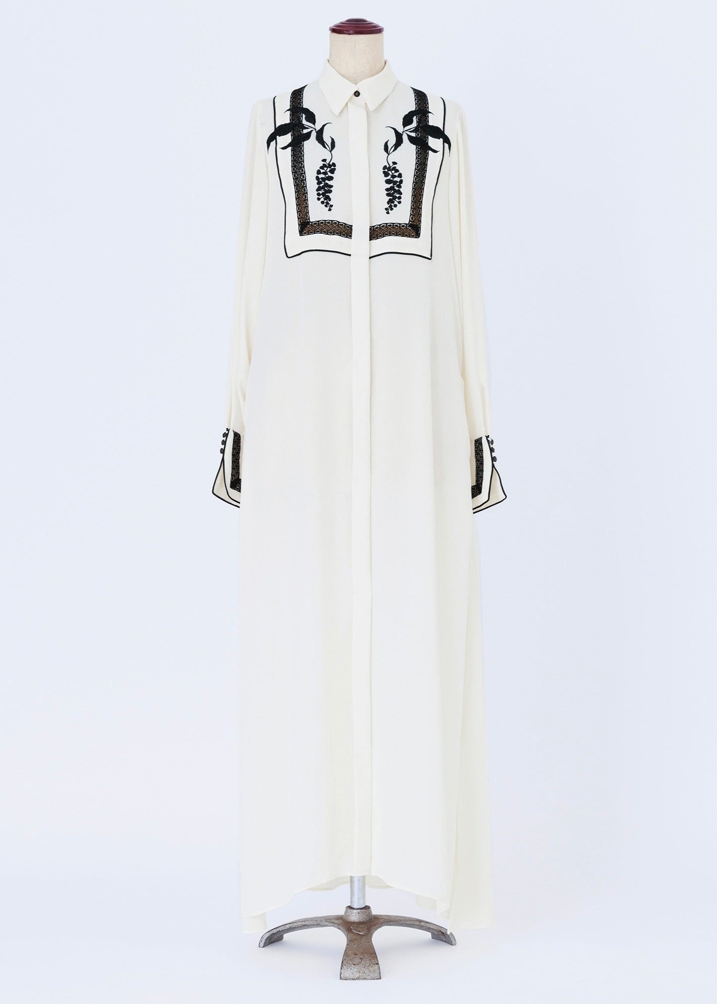 ink berry georgette/one-piece white