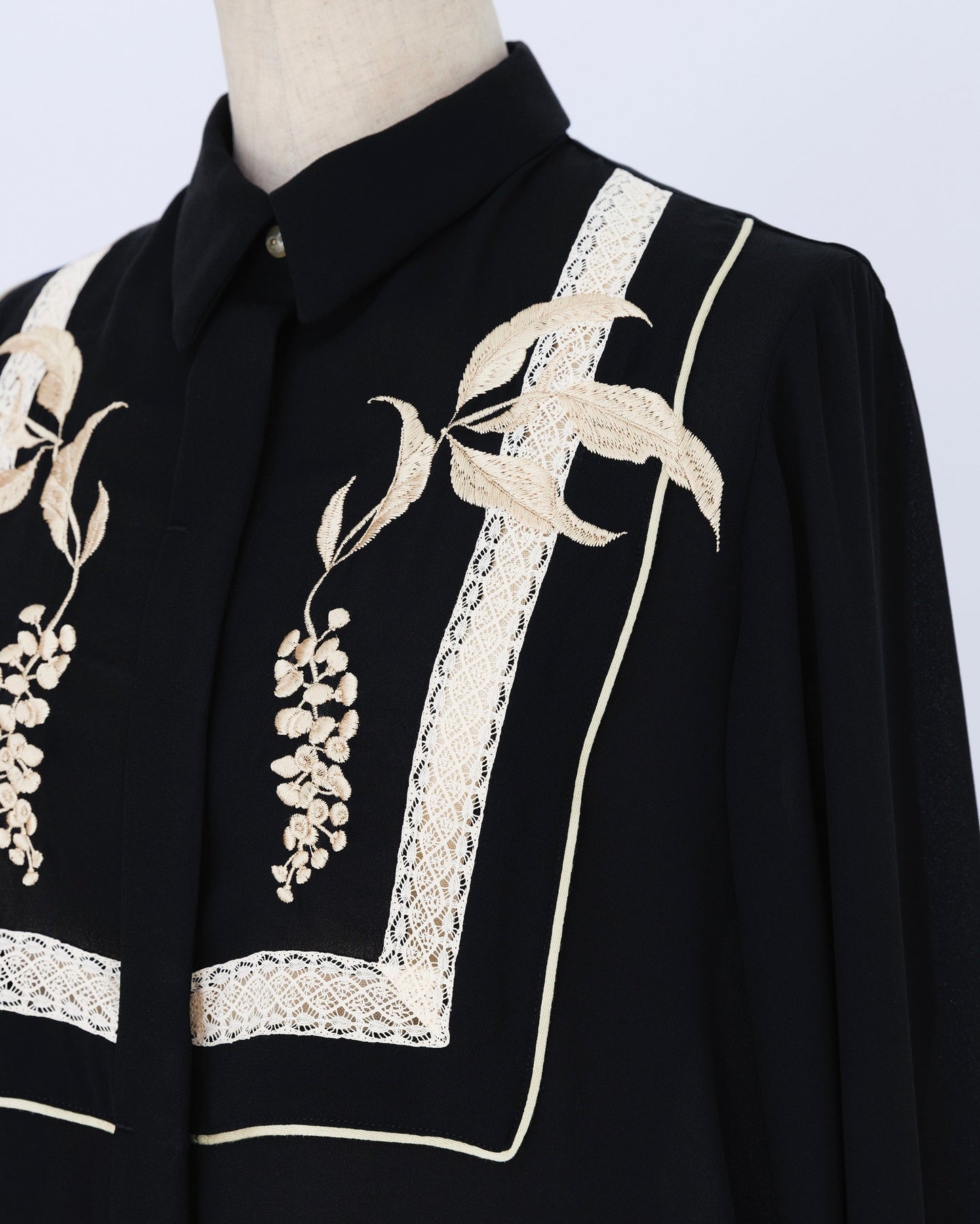 ink berry georgette/one-piece black