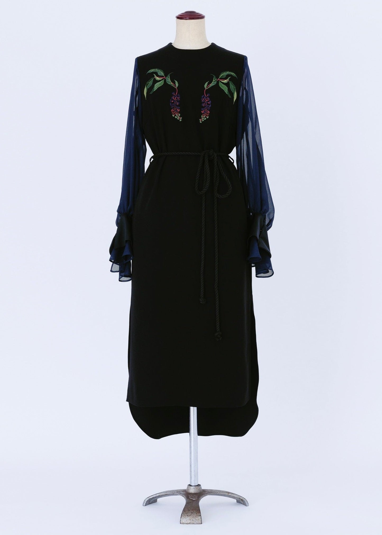 ink berry back satin/one-piece black