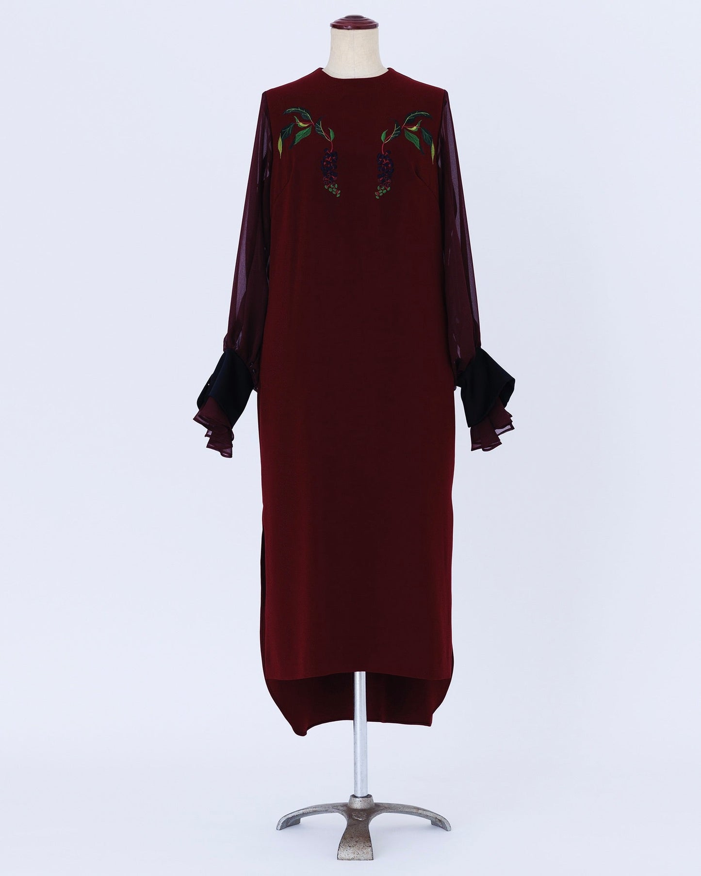 ink berry back satin/one-piece wine