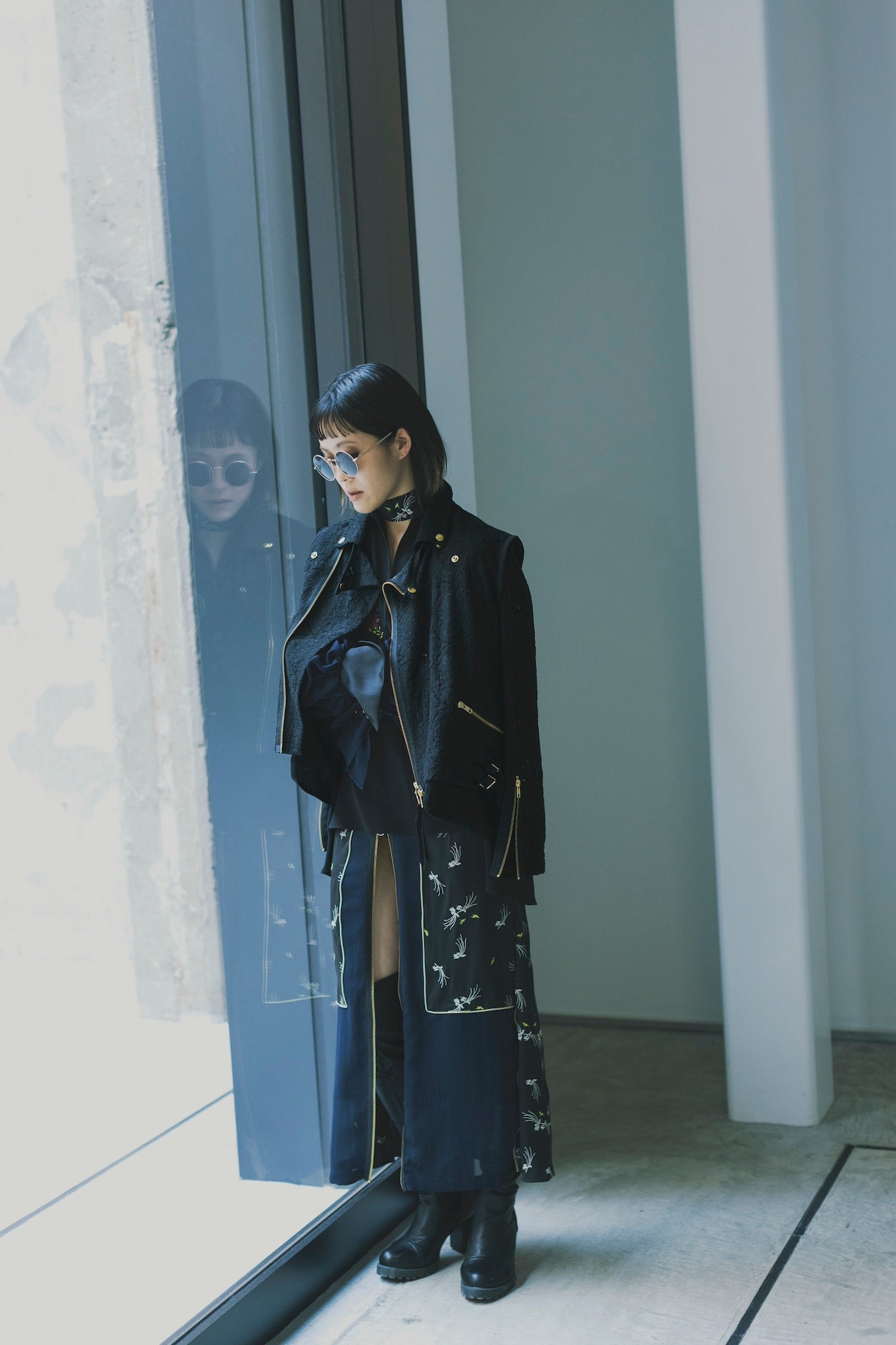 lace／jacket black