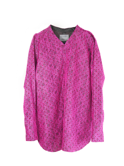 POLKA-DOTS LACE SHIRT