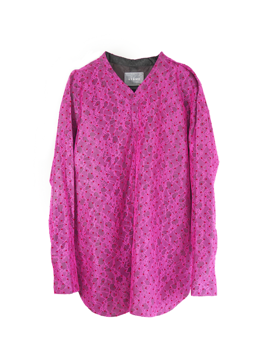 POLKA-DOTS LACE SHIRT
