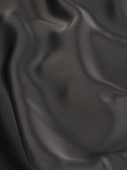RIBBONPATTERN LACE BLOCKED DOUBLE SATIN SKIRT