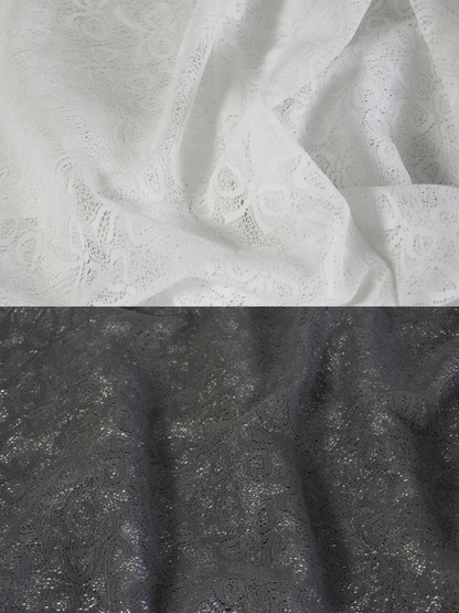 RIBBON PATTERN LACE TOP