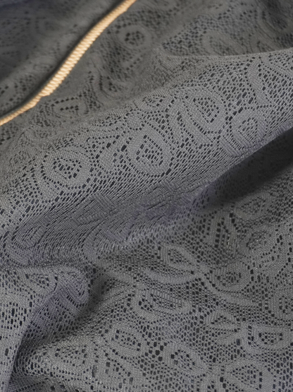 BOW PATTERN LACE A-LINE BLOUSON