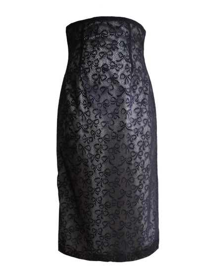 RIBBONPATTERN LACE HIGH-WAIST SKIRT