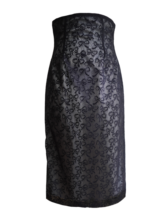 RIBBONPATTERN LACE HIGH-WAIST SKIRT