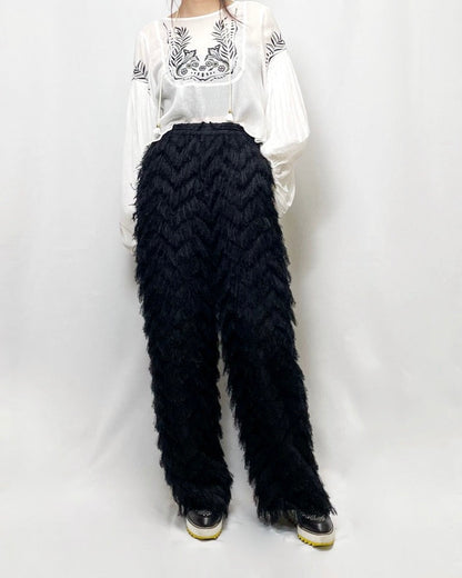 受注 JQ fringe／pants black