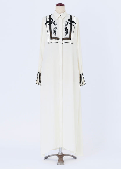 ink berry georgette／one-piece white