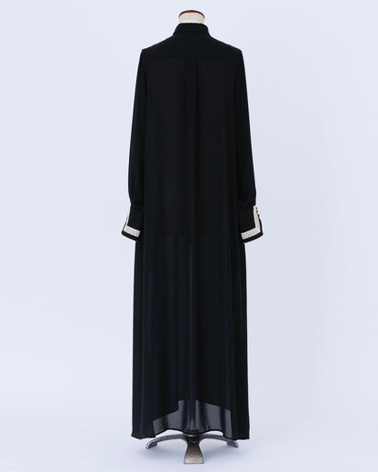 ink berry georgette／one-piece black