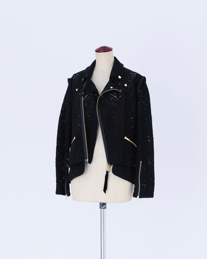 lace／jacket black