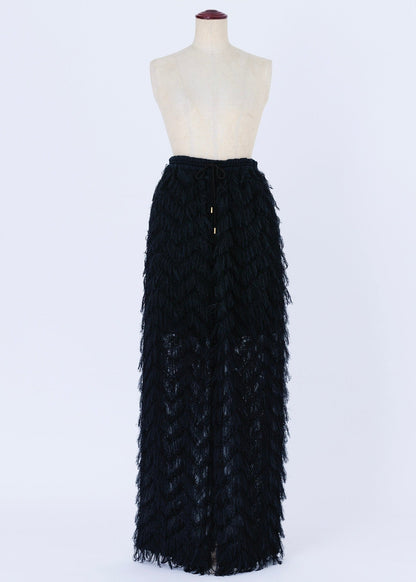 受注 JQ fringe／pants black