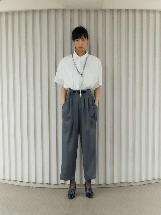 Waist designTrousers(Traceabillity wool)